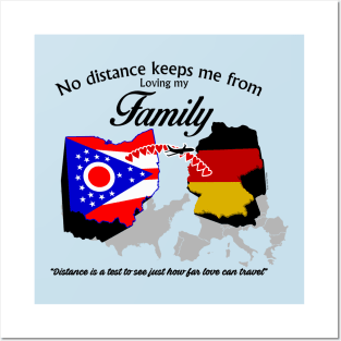 No Distance Loving my Family - Ohio Posters and Art